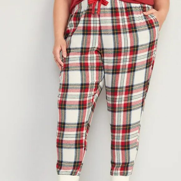 Host Pick! ❤️ Flannel Plaid Jogger Pajama Pants - Picture 1 of 6